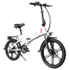 Kép 3/15 - SAMEBIKE 20LVXD30-II összecsukható elektromos kerékpár, 20" kerék, 48V 350W motor, 10Ah akku, 30 km/h – Fehér