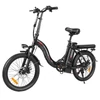 Kép 4/16 - SAMEBIKE CY20 összecsukható elektromos kerékpár, 20” küllős kerék, 350W motor, 36V 12Ah akku, 32 km/h, 80 km hatótáv, dupla rugózás – Fekete