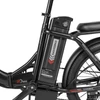 Kép 16/16 - SAMEBIKE CY20 összecsukható elektromos kerékpár, 20” küllős kerék, 350W motor, 36V 12Ah akku, 32 km/h, 80 km hatótáv, dupla rugózás – Fekete
