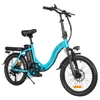 Kép 1/5 - SAMEBIKE CY20 összecsukható elektromos kerékpár, 20” küllős kerék, 350W motor, 36V 12Ah akku, 32 km/h, 80 km hatótáv, dupla rugózás – Tó kék