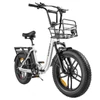 Kép 2/4 - SAMEBIKE C05 Pro elektromos kerékpár, 500W motorral, 36V 13Ah akkumulátorral, 20×4” gumik, 35 km/h, 70 km hatótáv – Fehér