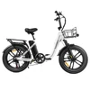Kép 1/4 - SAMEBIKE C05 Pro elektromos kerékpár, 500W motorral, 36V 13Ah akkumulátorral, 20×4” gumik, 35 km/h, 70 km hatótáv – Fehér