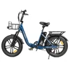 Kép 2/4 - SAMEBIKE C05 Pro elektromos kerékpár, 500W motorral, 36V 13Ah akkumulátorral, 20×4” gumik, 35 km/h, 70 km hatótáv – Sötétkék