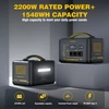 Kép 5/10 - VTOMAN Jump 2200 hordozható áramforrás, 1548Wh LiFePO4 akkumulátorral, 2200W AC kimenettel, bővíthető 3096Wh kapacitásig