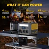 Kép 9/9 - VTOMAN JUMP 600X hordozható erőmű 299Wh, 600W tiszta szinusz, bővíthető 939Wh kapacitás, 9 porttal, PD 60W USB‑C