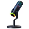 Kép 3/9 - USB Plug & Play asztali mikrofon BP1532B1 hangkártyával, RGB fénnyel, zajszűréssel, kardioid iránnyal, Type‑C csatlakozóval és 3,5 mm monitorozással