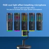 Kép 9/9 - USB Plug & Play asztali mikrofon BP1532B1 hangkártyával, RGB fénnyel, zajszűréssel, kardioid iránnyal, Type‑C csatlakozóval és 3,5 mm monitorozással