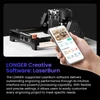 Kép 3/15 - LONGER Ray5 Mini 5.5W lézergravírozó – 0.08mm pont, 12000mm/perc, 130×130mm, 8mm vágás, WiFi/USB/App, fa/akril/bőr/fém/kerámia