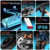 Kép 2/15 - CUNFON RS500 elektromos roller – 500W motor, 36V 13Ah akku, 56 km hatótáv, 40 km/h, 9.5" kerék, 15° emelkedő, tárcsafék, 100 kg teherbírás