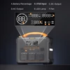 Kép 4/7 - NEWSMY S1210 hordozható erőmű 2000W (3000W csúcs), 1102Wh LiFePO₄ akkumulátorral, 1300W gyorstöltéssel, MPPT napelemes támogatással, otthonra és kempinghez