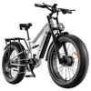 Kép 2/14 - FENGQS H6PRO elektromos kerékpár, 2x1000W, 52V 17,5Ah, 26x4.0 fat bike gumi, 60 km/h, 140 km hatótáv, 7 fokozat, LCD – Fehér