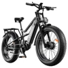 Kép 4/14 - FENGQS H6PRO elektromos kerékpár, 2x1000W, 52V 17,5Ah, 26x4.0 fat bike gumi, 60 km/h, 140 km hatótáv, 7 fokozat, LCD – Szürke