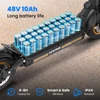 Kép 6/10 - W9air elektromos roller, 500W motorral, 48V10Ah akkuval, 25 km/h, 40 km hatótáv, 10” terepgumi, első–hátsó rugózás, 150 kg teherbírás