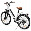 Kép 3/10 - UcityS elektromos kerékpár, 250W motorral, 36V 13Ah akkuval, 90 km hatótávval, 25 km/h, 26” vastag gumi, első rugózás, tárcsafék, app vezérlés – Fehér