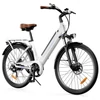 Kép 5/10 - UcityS elektromos kerékpár, 250W motorral, 36V 13Ah akkuval, 90 km hatótávval, 25 km/h, 26” vastag gumi, első rugózás, tárcsafék, app vezérlés – Fehér