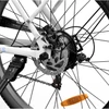 Kép 7/10 - UcityS elektromos kerékpár, 250W motorral, 36V 13Ah akkuval, 90 km hatótávval, 25 km/h, 26” vastag gumi, első rugózás, tárcsafék, app vezérlés – Fehér