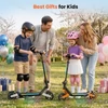 Kép 7/7 - iScooter K6 gyerek elektromos roller, 150W motorral, 16 km/h, 9 km hatótáv, állítható, összecsukható, LED-del és Bluetooth-szal
