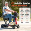 Kép 5/13 - iScooter X11 elektromos moped, 250W motorral, 24V 15.6Ah akkuval, 7 km/h, 35 km hatótáv, stabil 4 kerekű kialakítás, LED kijelző, 120 kg teherbírás