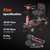 Kép 10/13 - iScooter X11 elektromos moped, 250W motorral, 24V 15.6Ah akkuval, 7 km/h, 35 km hatótáv, stabil 4 kerekű kialakítás, LED kijelző, 120 kg teherbírás