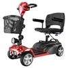 Kép 1/7 - iScooter X02 elektromos négykerekű moped, 300W motorral, 24V 12Ah akkuval, 8 km/h sebességgel és 25 km hatótávval
