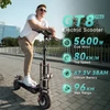 Kép 6/17 - FENGQS GT8 PRO elektromos roller – 2×2800W motor, 67.2V 38Ah akku, 11” kerék, 80 km/h, 90 km hatótáv, hidraulikus fék, dupla rugózás