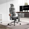 Kép 2/8 - NEWTRAL NT002 ergonomikus szék lábtartóval + levehető munkafelület - Szürke