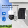 Kép 2/7 - Hiseeu WTD512 1080P WiFi napelemes kamera, 5× zoommal, PIR mozgásérzékeléssel és kétirányú hanggal