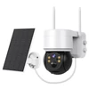 Kép 1/7 - Hiseeu WTD512 1080P WiFi napelemes kamera, 5× zoommal, PIR mozgásérzékeléssel és kétirányú hanggal