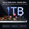 Kép 8/14 - FOSSiBOT S2 4G okostelefon, Android 14, 8GB/256GB, 6.72'' FHD kijelző, 5000mAh, 50+16MP kamera, Dual SIM, NFC – Szürke