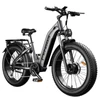 Kép 4/12 - FENGQS H2 Pro elektromos kerékpár, 2×1000W motorral, 52V 20Ah akkumulátorral, 26×4.0 gumik, 50 km/h, 145 km hatótáv, hidraulikus fék – Szürke