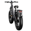 Kép 6/12 - FENGQS H2 Pro elektromos kerékpár, 2×1000W motorral, 52V 20Ah akkumulátorral, 26×4.0 gumik, 50 km/h, 145 km hatótáv, hidraulikus fék – Szürke