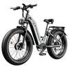Kép 1/12 - FENGQS H2 Pro elektromos kerékpár, 2×1000W motorral, 52V 20Ah akkumulátorral, 26×4.0 gumik, 50 km/h, 145 km hatótáv, hidraulikus fék – Szürke