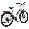 Kép 5/7 - PURE UNICORN U2 elektromos kerékpár, 750W motor, 48V 12.8Ah akku, 27.5” kerék, 45 km/h, 60 km hatótáv, tárcsafék, első teleszkóp – Fehér