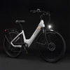 Kép 6/7 - PURE UNICORN U2 elektromos kerékpár, 750W motor, 48V 12.8Ah akku, 27.5” kerék, 45 km/h, 60 km hatótáv, tárcsafék, első teleszkóp – Fehér