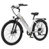 Kép 1/7 - PURE UNICORN U2 elektromos kerékpár, 750W motor, 48V 12.8Ah akku, 27.5” kerék, 45 km/h, 60 km hatótáv, tárcsafék, első teleszkóp – Fehér
