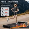 Kép 9/9 - ROBORE X5 gyaloglópad 16% dőlésszöggel, csendes 2.5HP motorral, 10 km/h sebességgel, otthoni asztal alatti futópad, 150 kg teherbírás