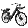 Kép 5/5 - PIXAR C1 elektromos kerékpár, 250W motor, 36V 13Ah akku, 25 km/h, 65 km hatótáv, 27.5×1.95 gumi, Shimano 7 seb., LCD, tárcsafék, teleszkóp – Fekete