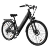 Kép 1/5 - PIXAR C1 elektromos kerékpár, 250W motor, 36V 13Ah akku, 25 km/h, 65 km hatótáv, 27.5×1.95 gumi, Shimano 7 seb., LCD, tárcsafék, teleszkóp – Fekete