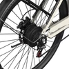 Kép 9/15 - PIXAR C1 elektromos kerékpár, 250W motor, 36V 13Ah akku, 25 km/h, 65 km hatótáv, 27.5×1.95 gumi, Shimano 7 seb., LCD, tárcsafék, teleszkóp – Bézs