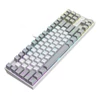 Kép 3/20 - 3inuS 87 gombos, 5 az 1-ben mechanikus billentyűzet USB‑C hubbal, hot‑swappolható, Mac/Windows kompatibilis –  Piros billentyűkkel