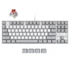 Kép 1/20 - 3inuS 87 gombos, 5 az 1-ben mechanikus billentyűzet USB‑C hubbal, hot‑swappolható, Mac/Windows kompatibilis –  Piros billentyűkkel