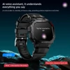 Kép 6/16 - LOKMAT OCEAN GT okosóra – 1.75'' kijelző, zseblámpa, iránytű, AI hangasszisztens, BT hívás, 3ATM vízálló, egészségfigyelés, 100+ sportmód – Fekete