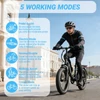 Kép 6/18 - E·Bycco S1 összecsukható e-bike, 250W, 36V 10.4Ah akku, 25 km/h, 30–50 km, 20×3.0” gumi, Shimano 7 seb., dupla tárcsafék