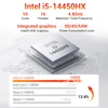 Kép 4/18 - FIREBAT F2 mini PC – Intel Core i5‑14450HX, 16GB DDR4, 512GB SSD, UHD Graphics, 4K hármas kijelző, HDMI/DP/Type‑C, WiFi 6, BT 5.2