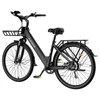 Kép 3/20 - E·Bycco V1 elektromos kerékpár, 250W (500W), 36V 15.6Ah kivehető akku, 25 km/h, akár 90 km hatótáv, 28” e-bike, SHIMANO 7 seb., dupla tárcsafék – Fekete
