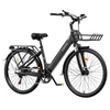 Kép 4/20 - E·Bycco V1 elektromos kerékpár, 250W (500W), 36V 15.6Ah kivehető akku, 25 km/h, akár 90 km hatótáv, 28” e-bike, SHIMANO 7 seb., dupla tárcsafék – Fekete