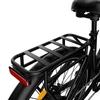 Kép 10/20 - E·Bycco V1 elektromos kerékpár, 250W (500W), 36V 15.6Ah kivehető akku, 25 km/h, akár 90 km hatótáv, 28” e-bike, SHIMANO 7 seb., dupla tárcsafék – Fekete