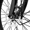 Kép 12/20 - E·Bycco V1 elektromos kerékpár, 250W (500W), 36V 15.6Ah kivehető akku, 25 km/h, akár 90 km hatótáv, 28” e-bike, SHIMANO 7 seb., dupla tárcsafék – Fekete