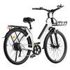 Kép 5/19 - E·Bycco V1 elektromos kerékpár, 250W (500W), 36V 15.6Ah kivehető akku, 25 km/h, akár 90 km hatótáv, 28” e-bike, SHIMANO 7 seb., dupla tárcsafék – Fehér