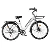 Kép 6/19 - E·Bycco V1 elektromos kerékpár, 250W (500W), 36V 15.6Ah kivehető akku, 25 km/h, akár 90 km hatótáv, 28” e-bike, SHIMANO 7 seb., dupla tárcsafék – Fehér